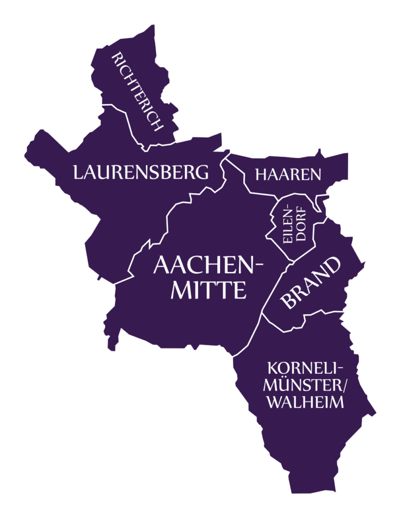 karte stadtteile aachen